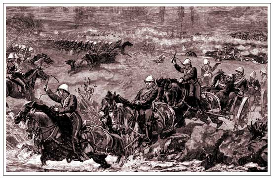 Cavalry charge in the Chardeh Valley to recover the guns.