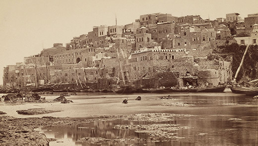 The rocky port of Jaffa c.1867 (Felix Bonfils)