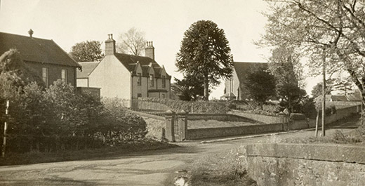 Kinnell school, the schoolhouse (the Ewing home) and church