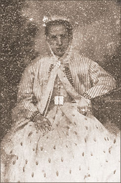 One of the oldest family photos in my collection (c.1850s/60s), ambrotype, artificially brightened. Unknown person from the Higson or Pritchard lines.