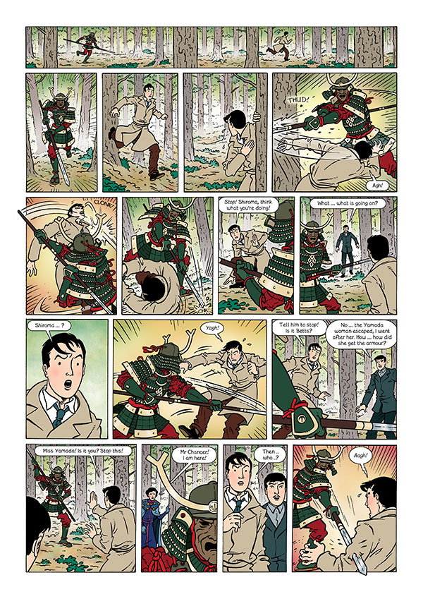 a page from The Secret of the Samurai