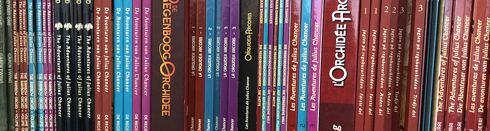 Julius Chancer bookshelf including translations