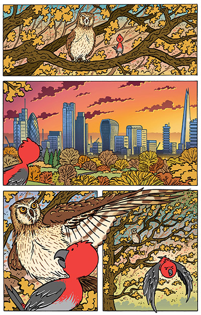 a page from Arni comic by Garen Ewing