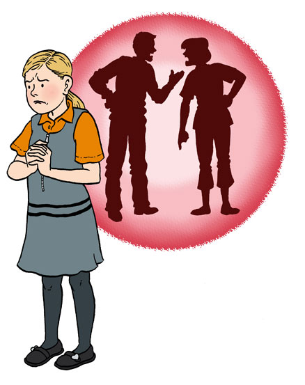 illustrations for an article about divorce