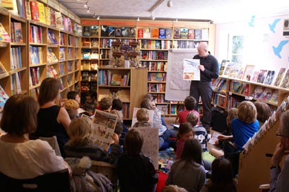 Comics workshop and talk at Bag of Books in Lewes