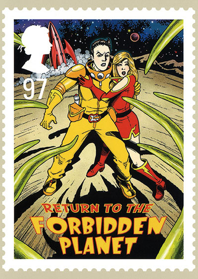 Retrun to the Forbidden Planet, Royal Mail stamp