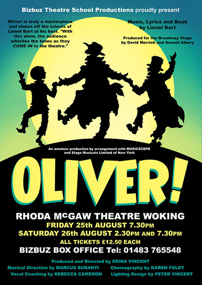 Poster for the musical Oliver! Not to be used without permission - license from Logos For Shows